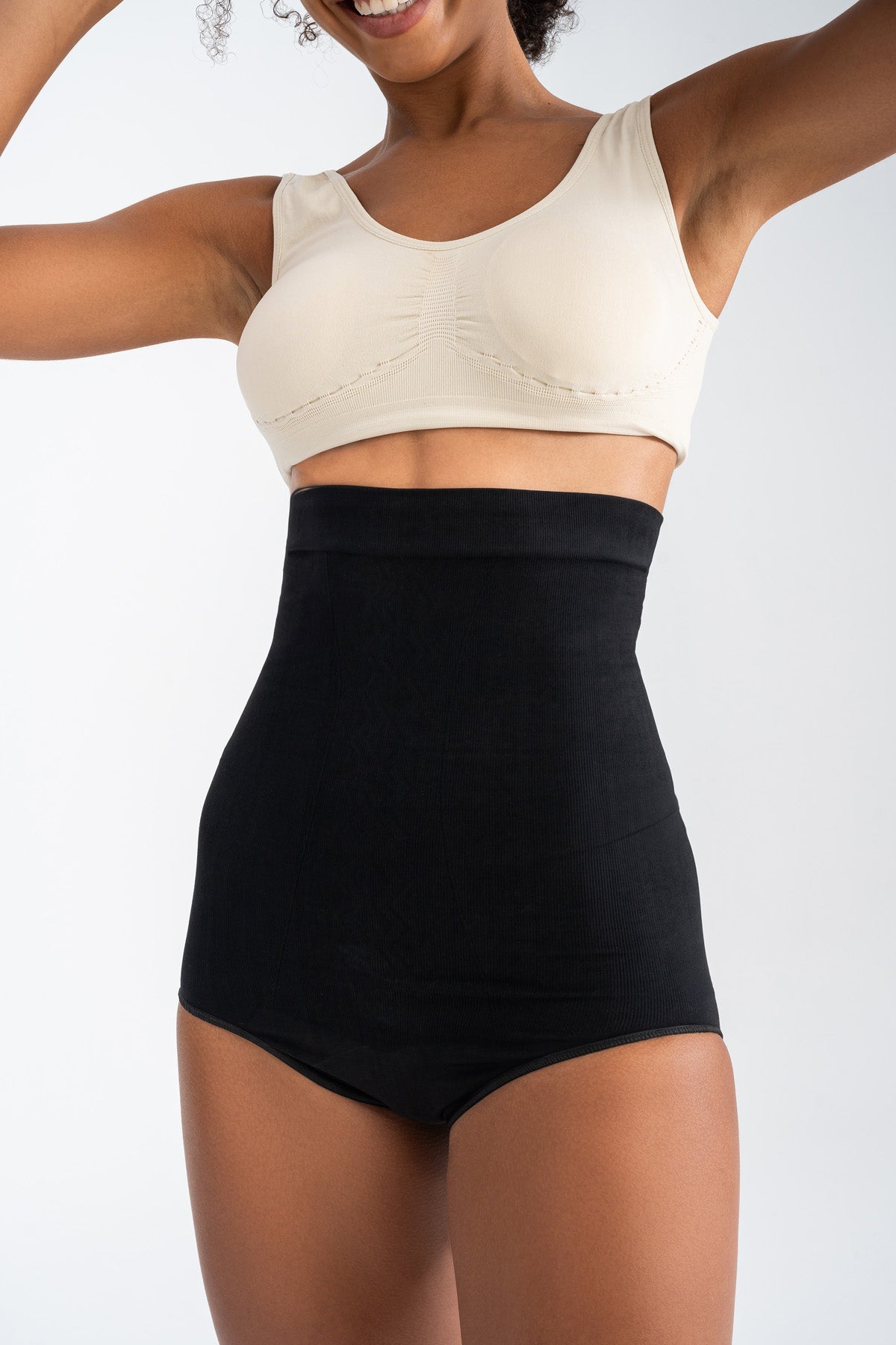 Toparlayıcı İnceltici Slip Korse Siyah