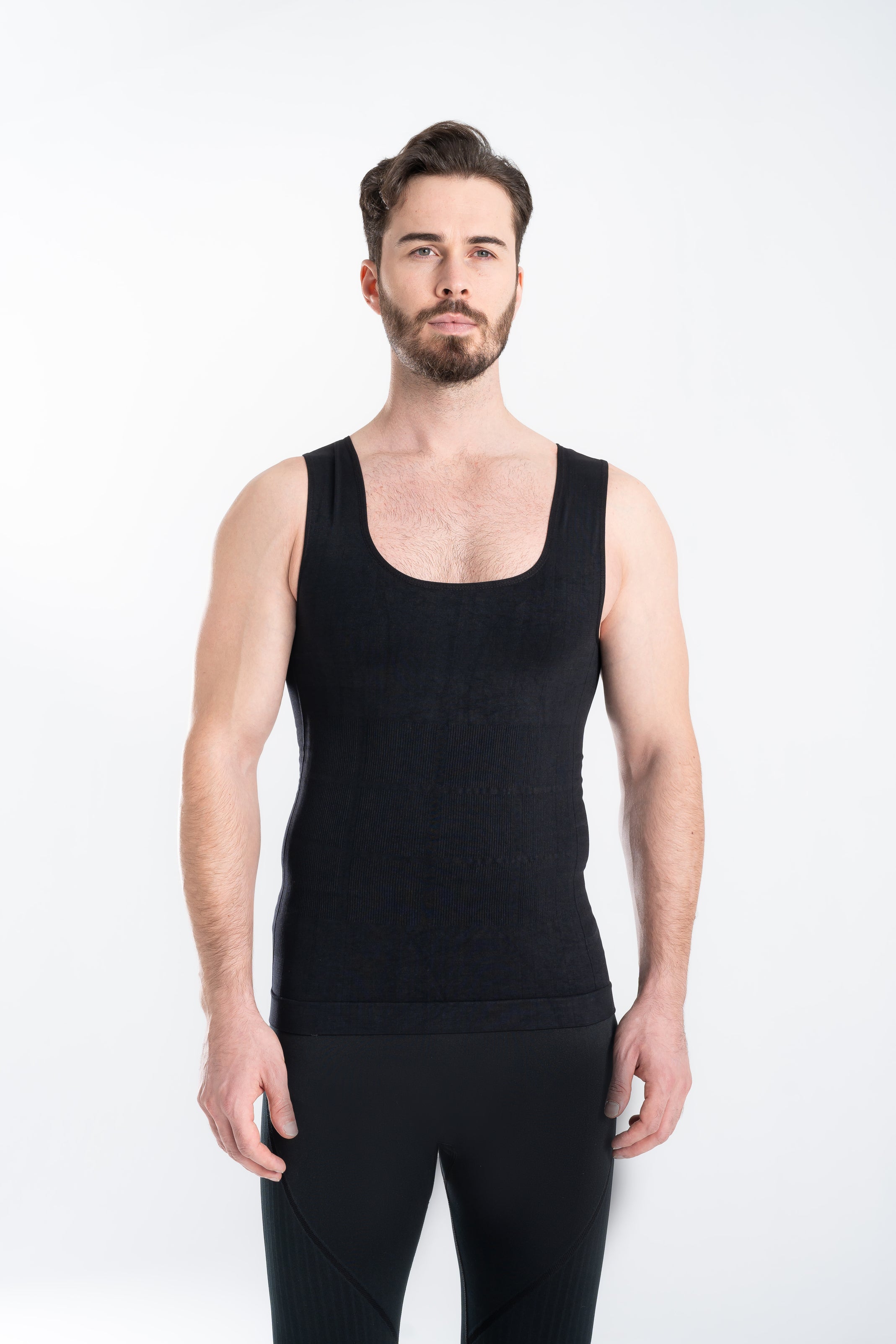 Erkek Korse Atlet Ultra Toparlayıcı Siyah