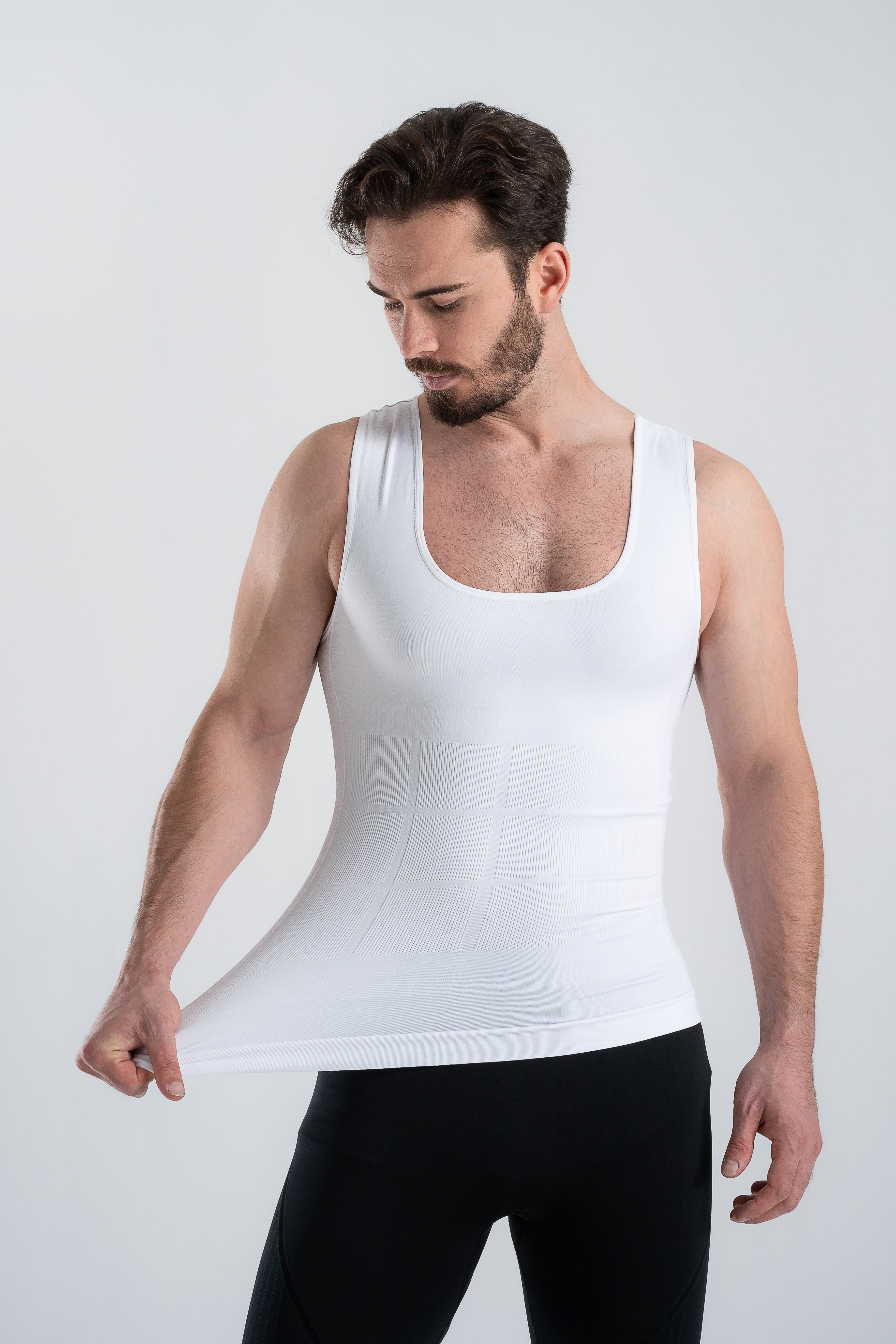 Erkek Korse Atlet Ultra Toparlayıcı Beyaz