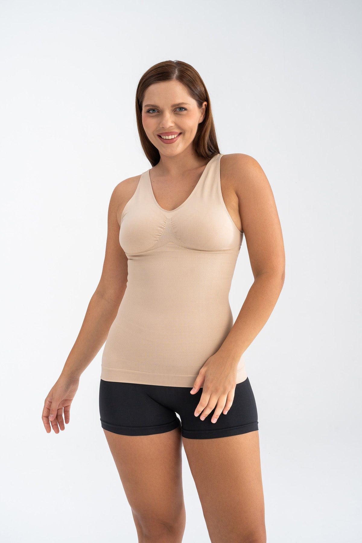 Toparlayıcı Premium Bej Bayan Korse Atlet