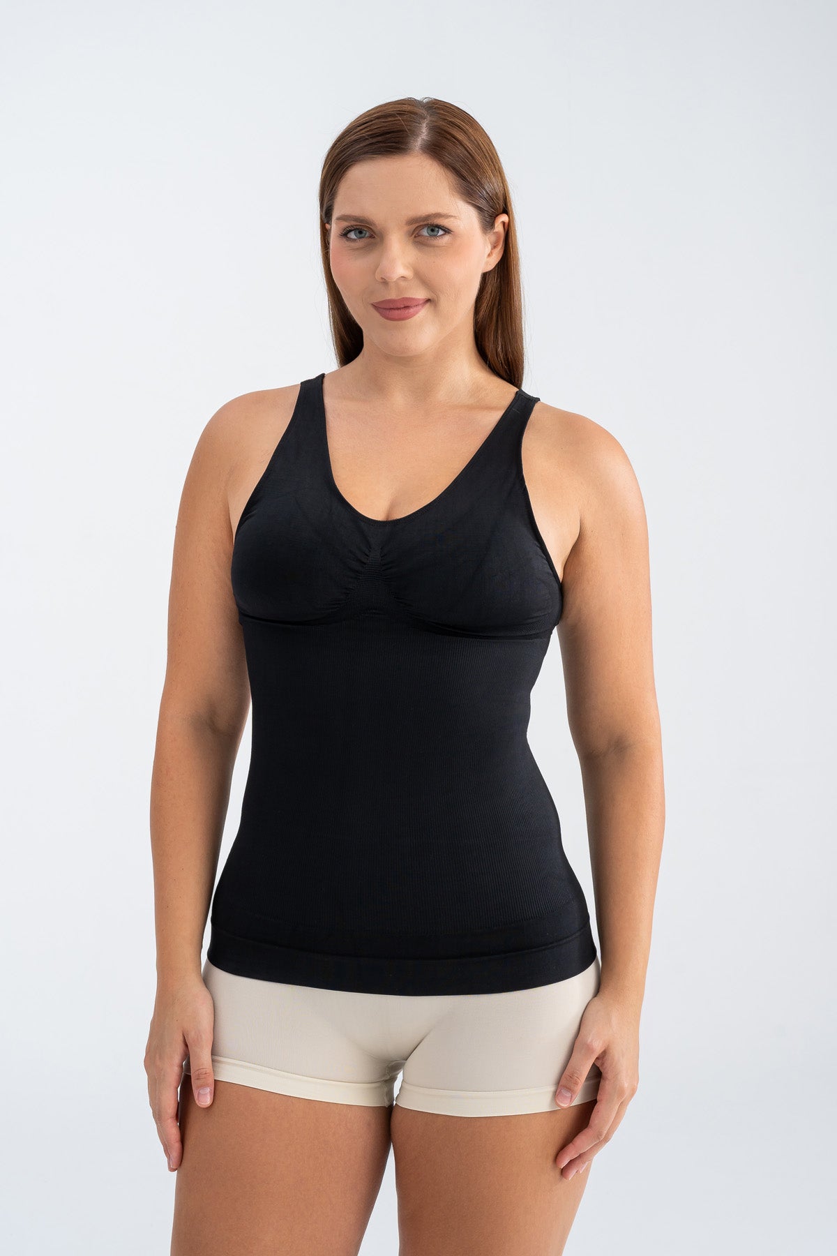 Toparlayıcı Siyah Premium Bayan Korse Atlet