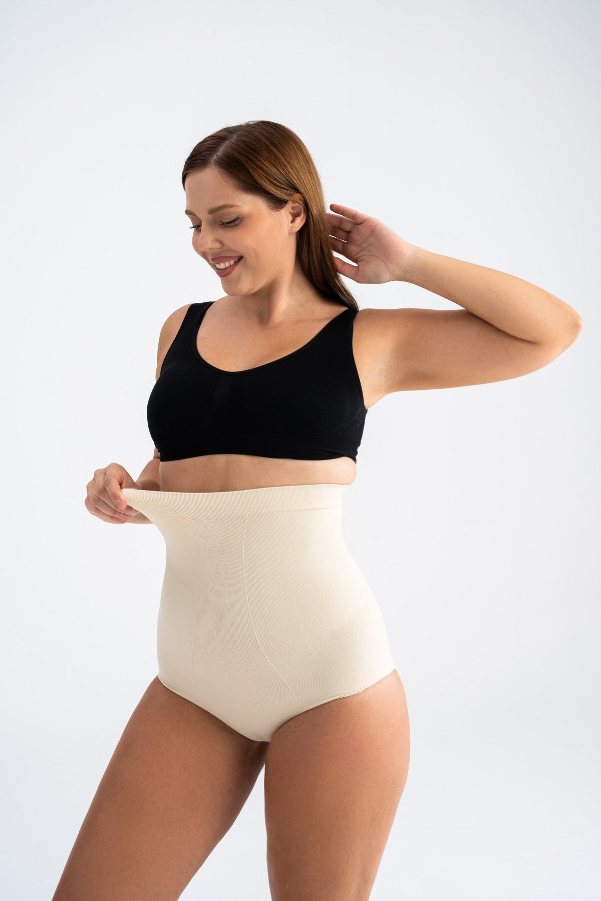 Toparlayıcı İnceltici Slip Korse Bej