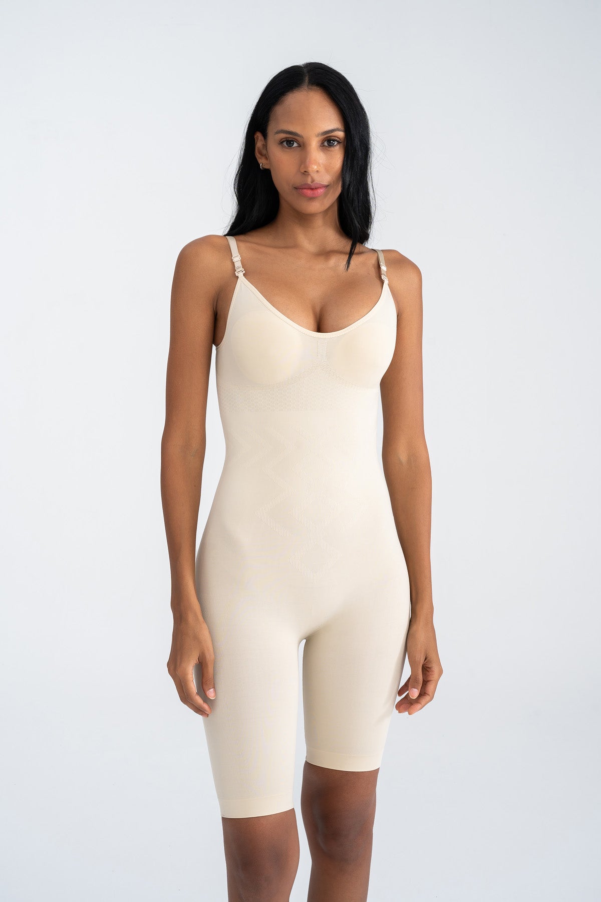 Toparlayıcı Tam Boy Korse Bej