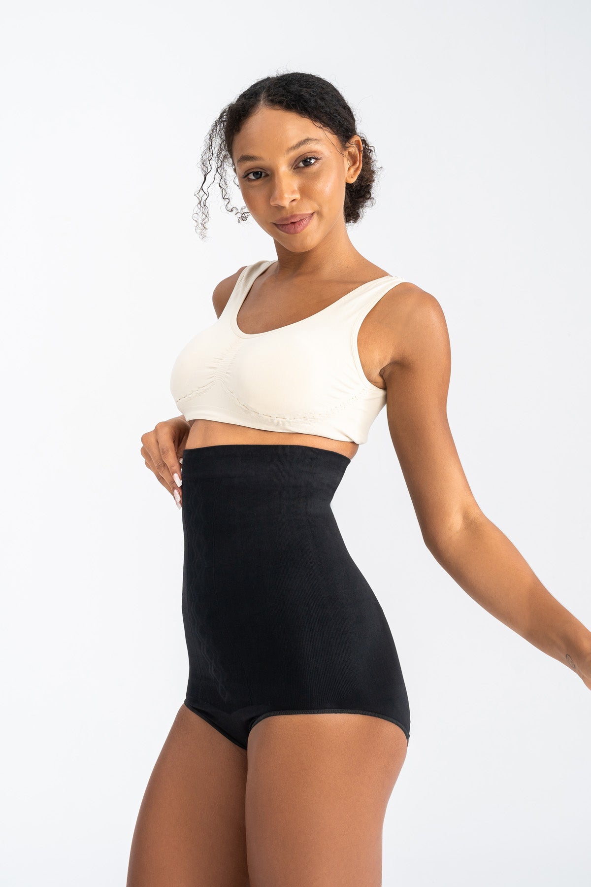 Toparlayıcı İnceltici Slip Korse Siyah