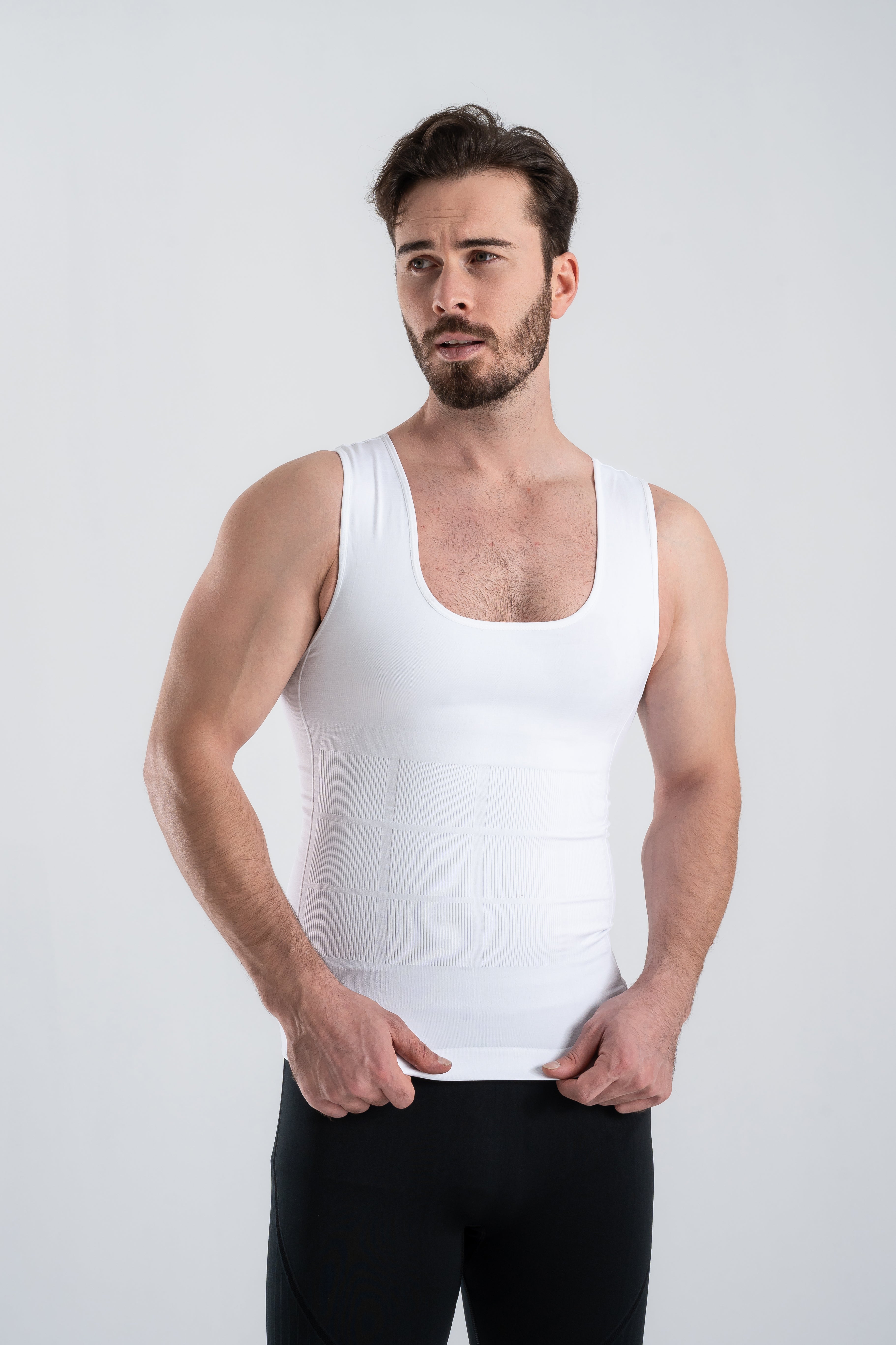 Erkek Korse Atlet Ultra Toparlayıcı Beyaz